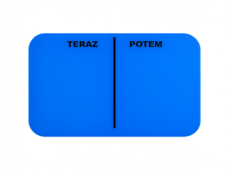 MINI Tablica "Teraz-Potem"